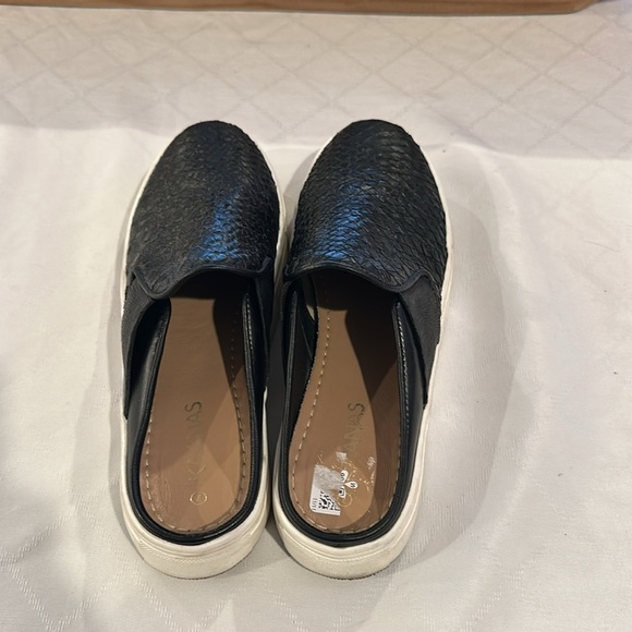 KAANAS MURCIA SNAKE-EMBOSSED SNEAKER SLIDE shoes mules slip on ons size 7 black‎ - Picture 4 of 6